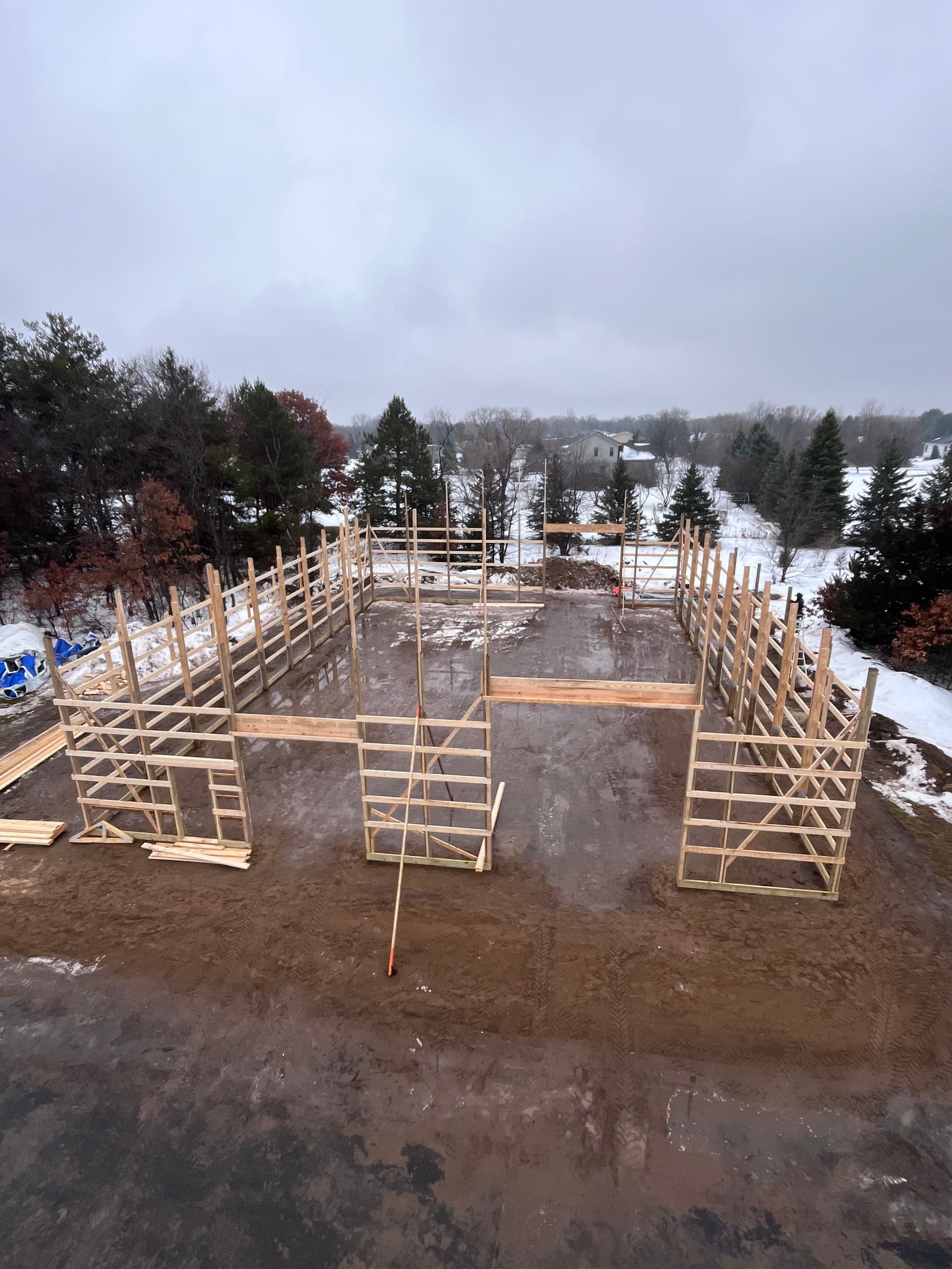 Gallery photos for Post Frame Building Taking Shape: Image #4