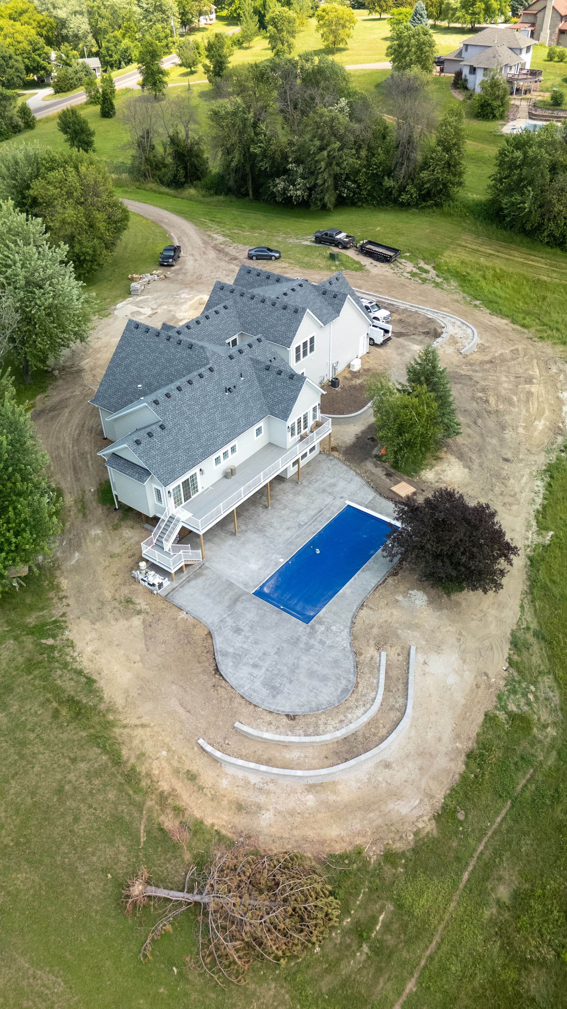 Gallery photos for Seamless Concrete Pool Deck in Loretto MN: Image #1