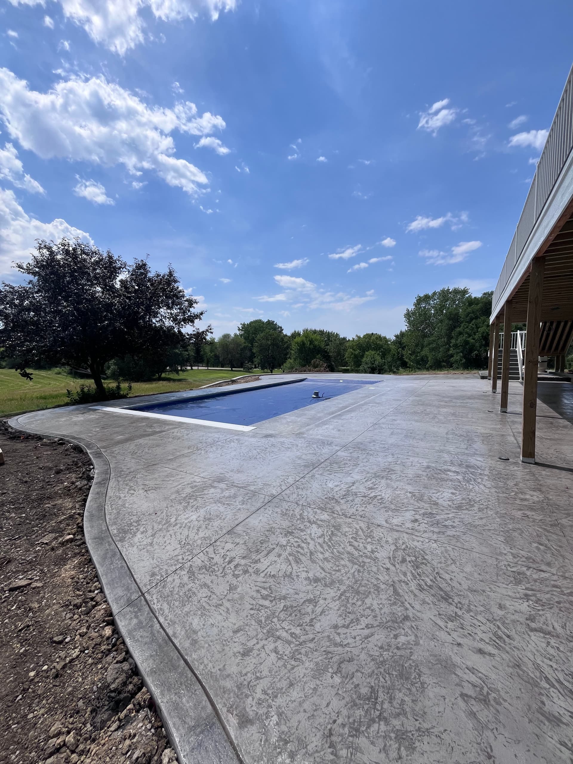 Gallery photos for Seamless Concrete Pool Deck in Loretto MN: Image #3